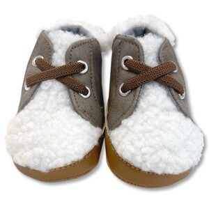 CAT & JACK Faux Sherpa Baby Shoes